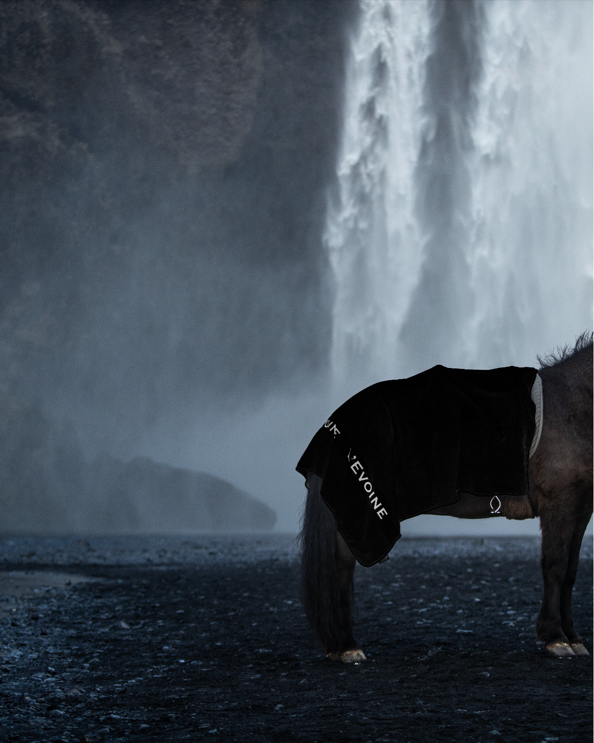 Abschwitzdecke Isländer schwarz