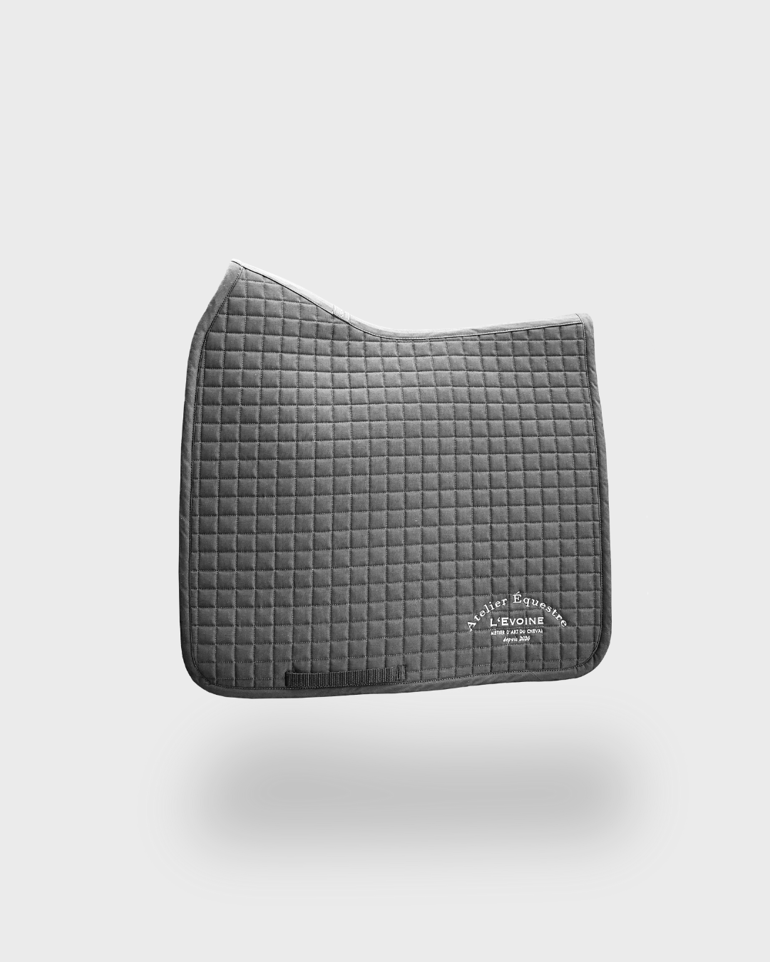 L'Evoine Dressur Schabracke Baumwolle gris grau