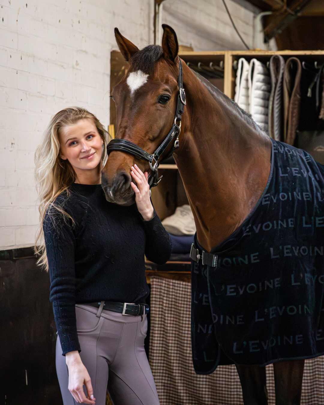 Abschwitzdecke Baumwolle Noir