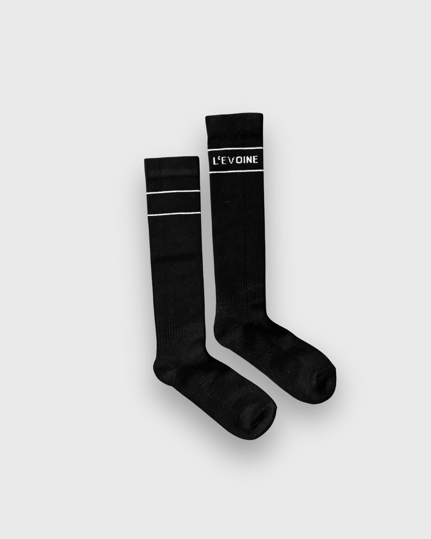 Reitsocken schwarz aus Alpakawolle