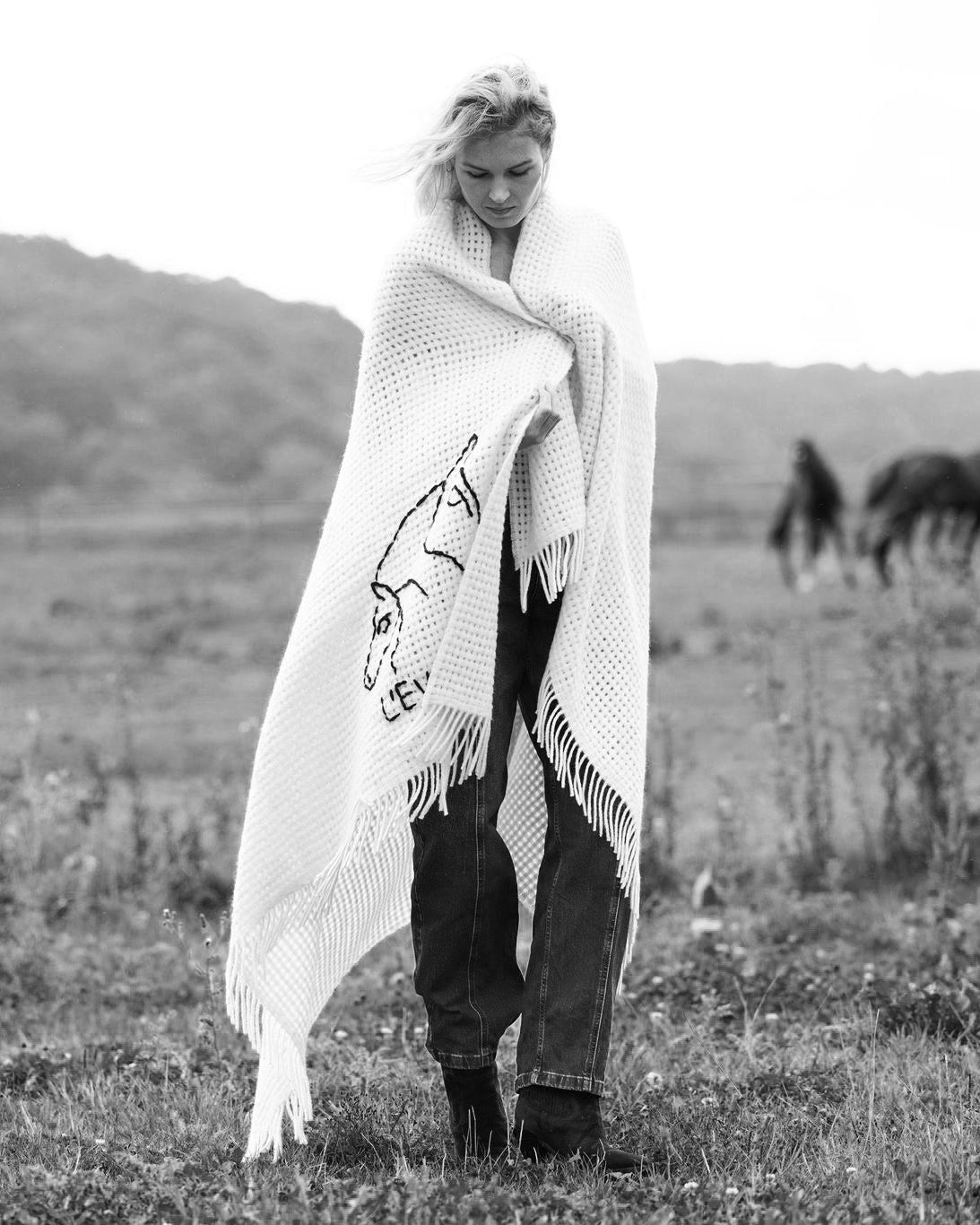 Wool blanket Mare & Foal